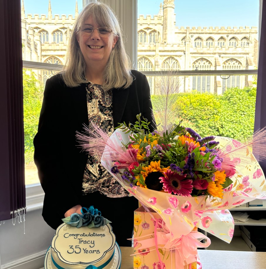 Tracy Bonham celebrates 35 years’ service at Adams Harrison